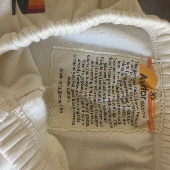 Aviator Nation Cream Heart sweatpants - Picture 4 of 6